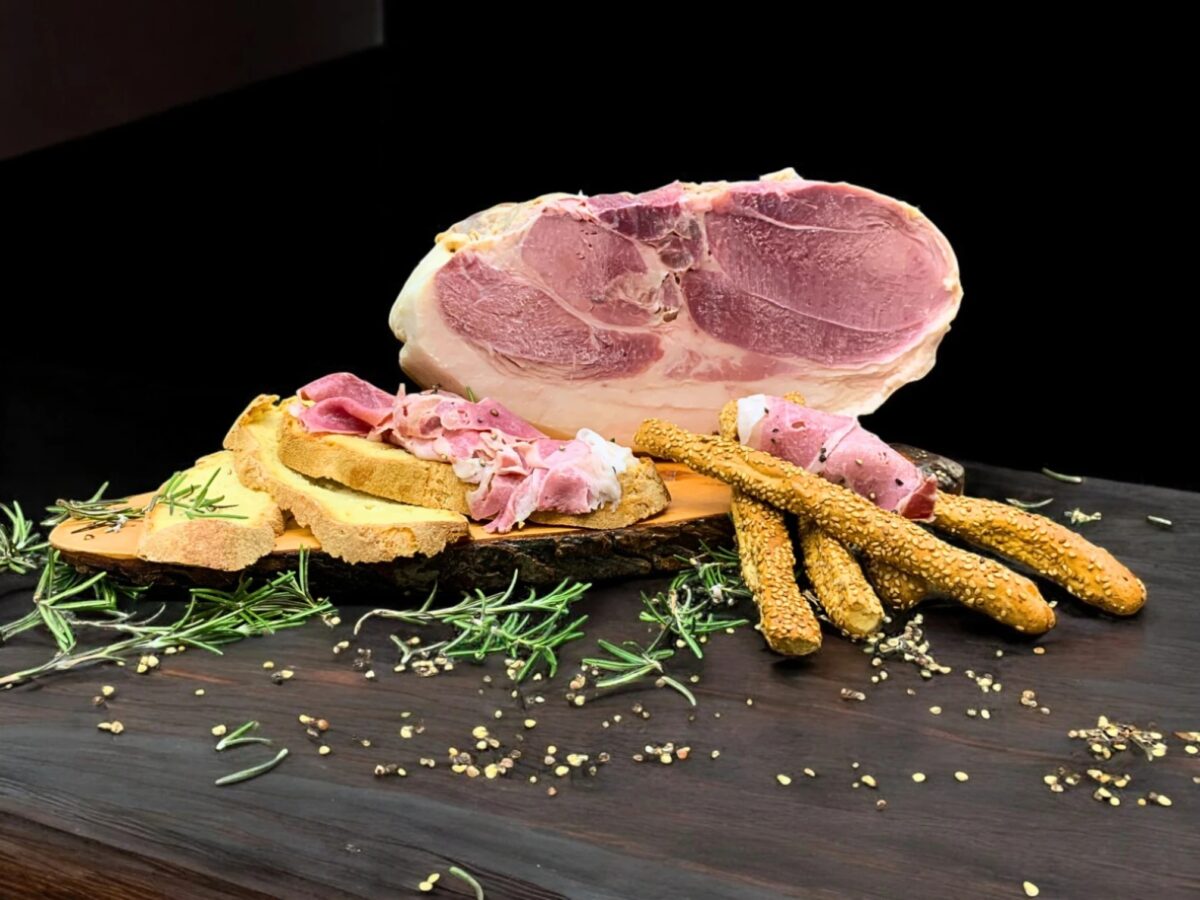 Asprocotto Prosciutto cotto di Suino Nero D’Aspromonte  da 9kg10Kg   - IL PICCOLO SALUMIFICIO - immagine 1